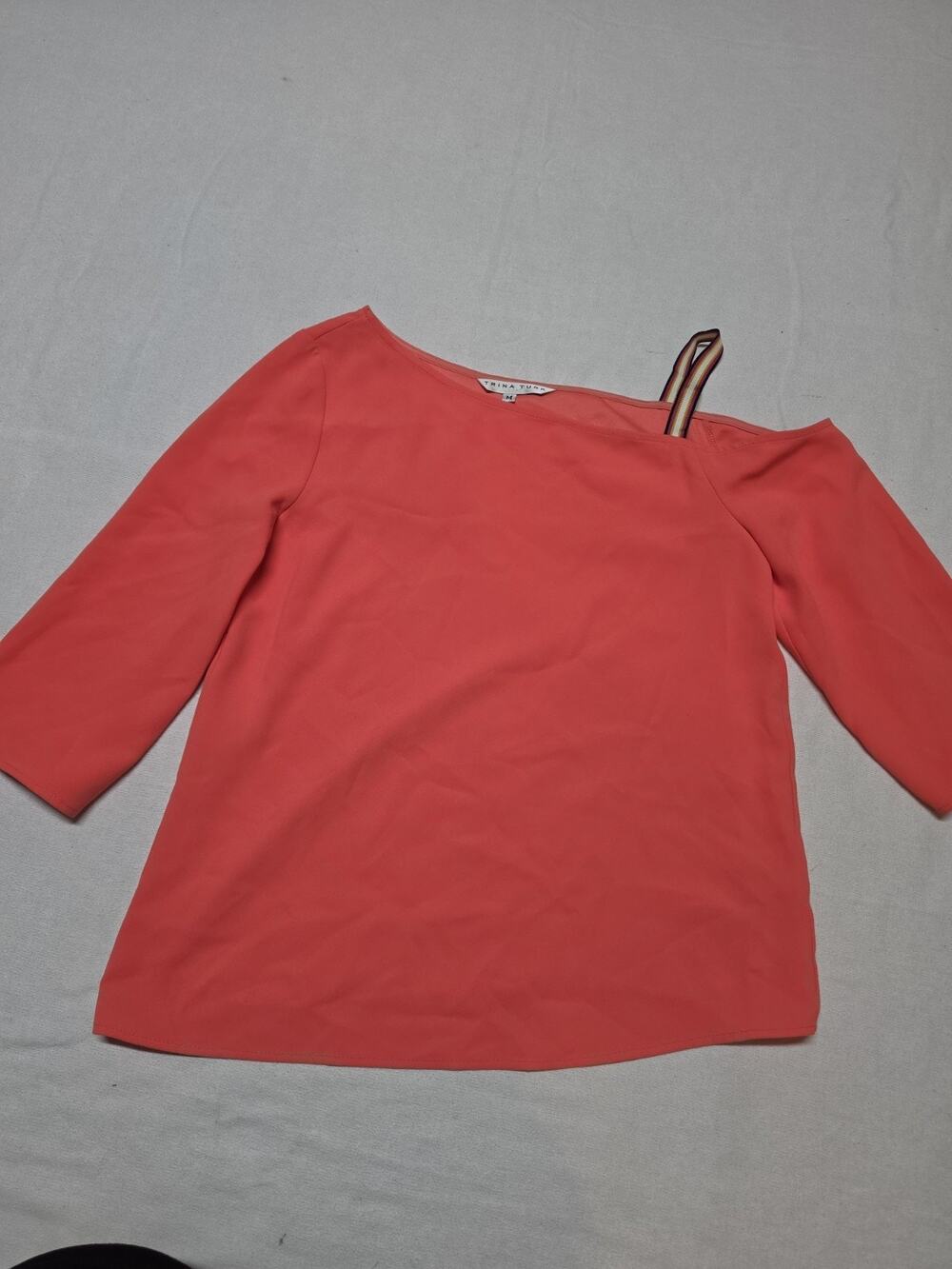 trina turk Womens Orange Blouse Size M